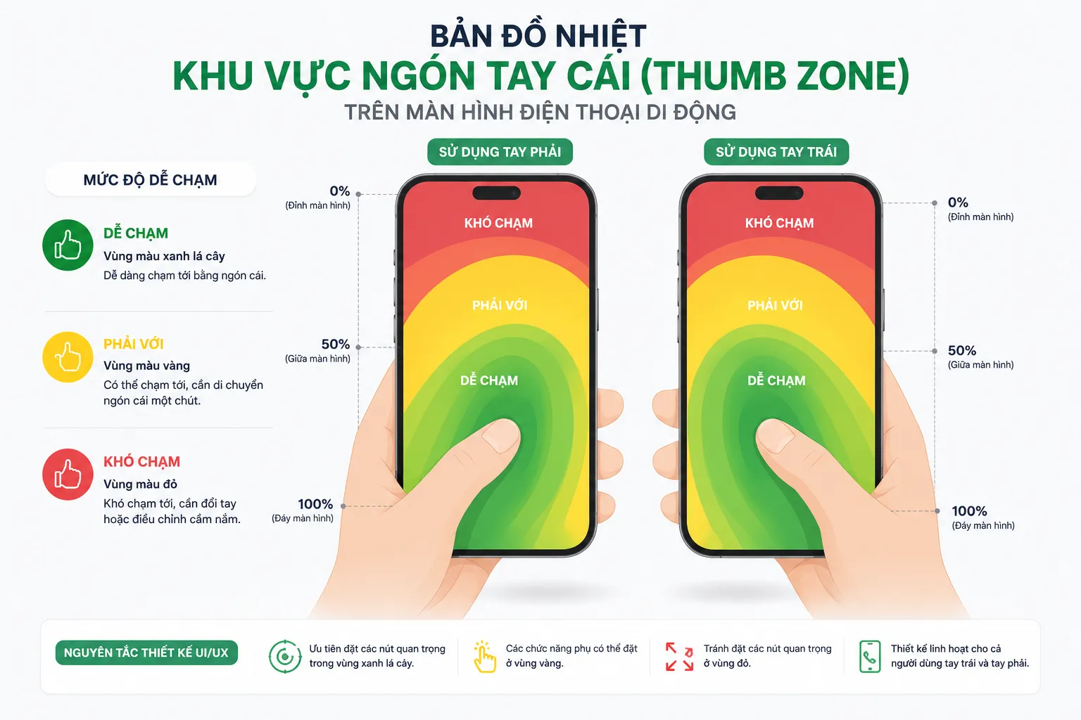 Tối ưu hóa các nút bấm touch targets và khoảng cách phần tử trong thiết kế responsive