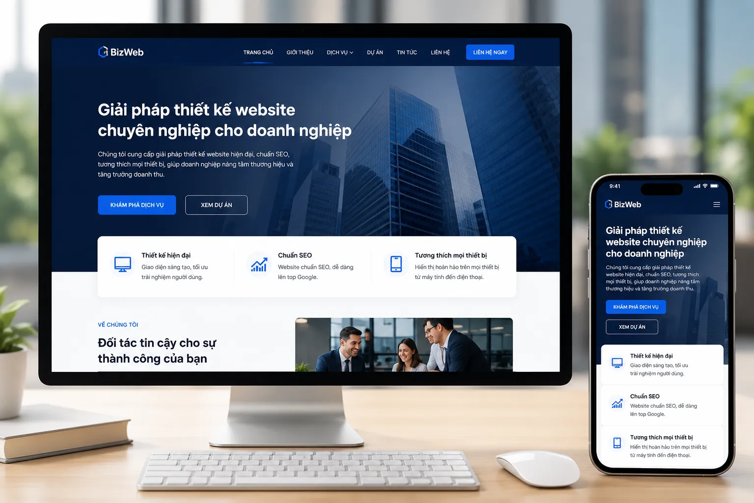 Thiết kế website doanh nghiệp chuyên nghiệp giúp tăng trưởng uy tín thương hiệu