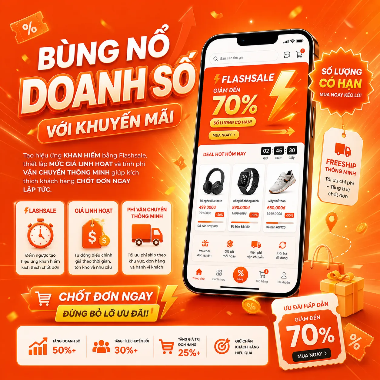 Bùng nổ doanh số với Khuyến mãi