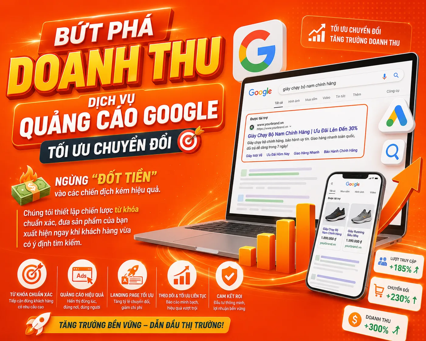 Bứt Phá Doanh Thu Dịch Vụ Quảng Cáo Google