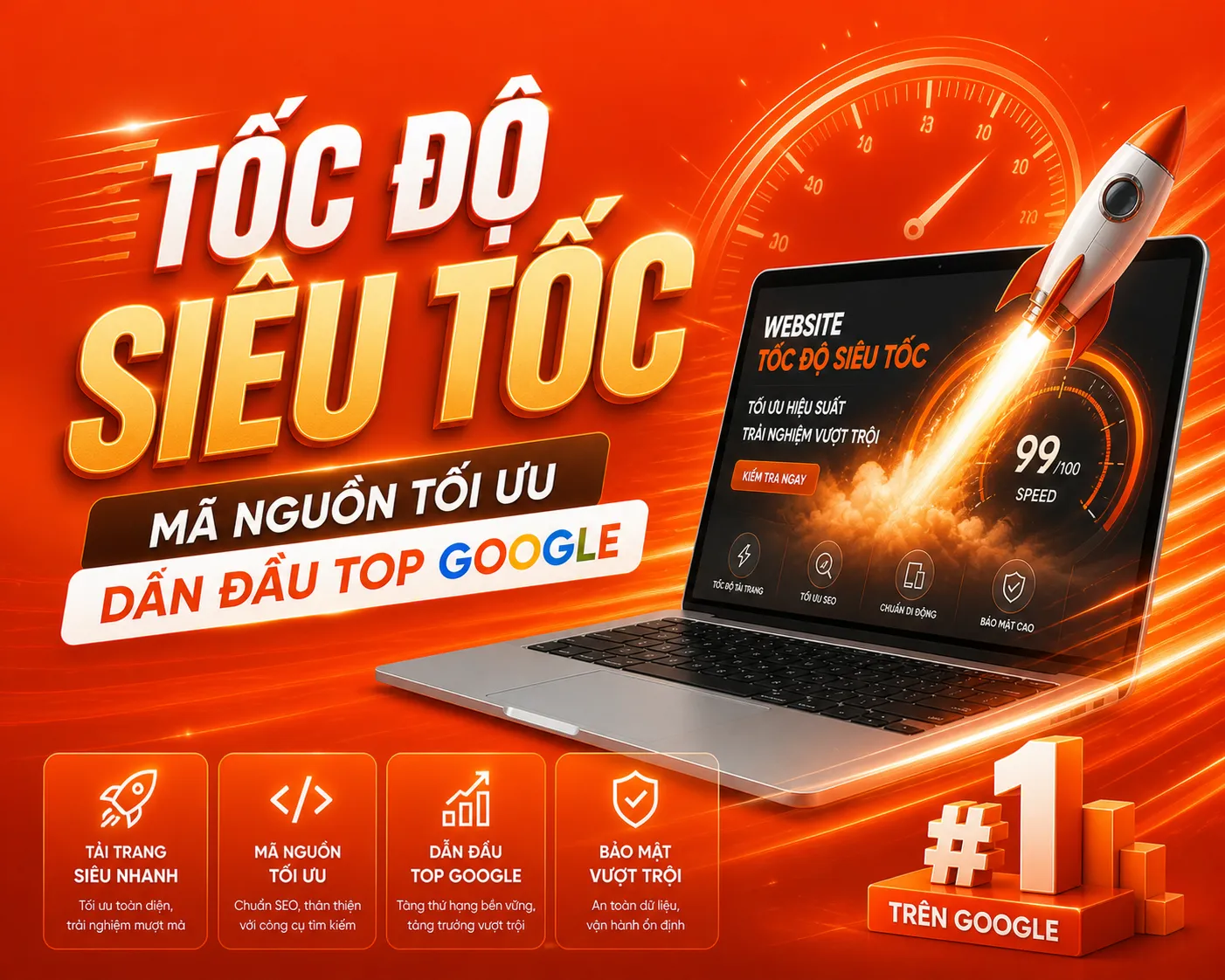 Mã nguồn tối ưu dẫn đầu top Google