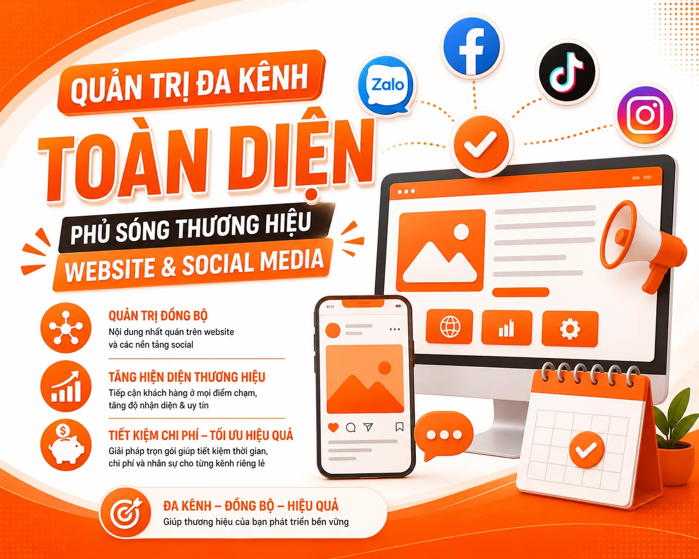 Phủ Sóng Thương Hiệu Website & Social Media