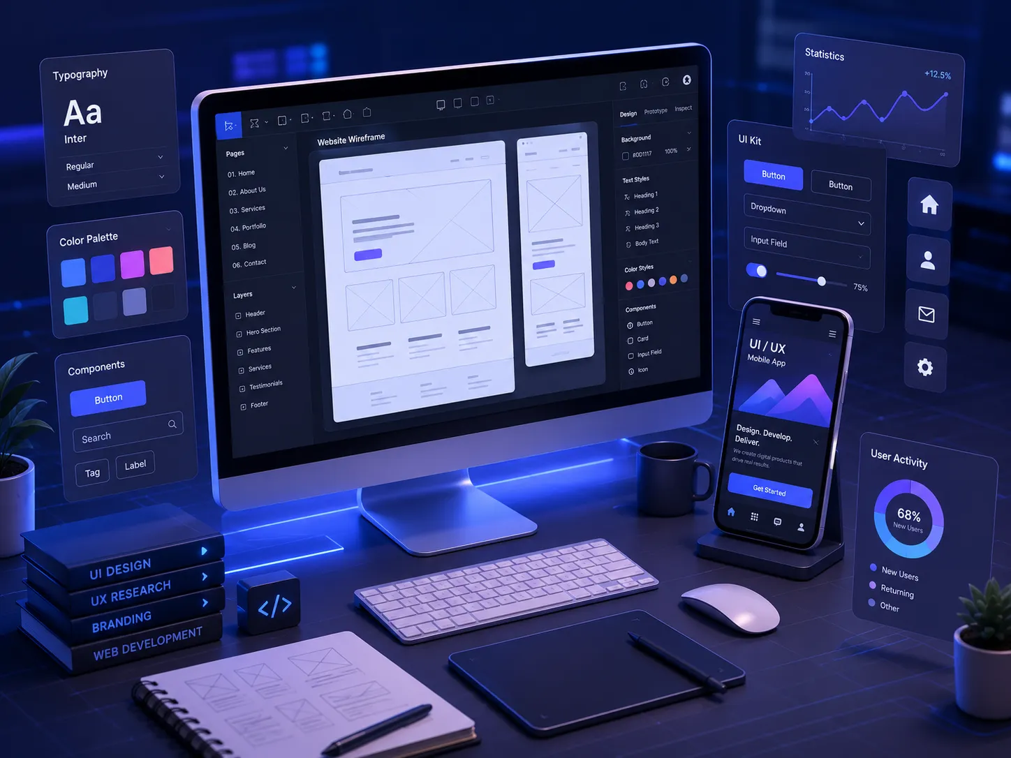 Thiết kế UI/UX Website Chuyên Sâu, Quy Trình và Tiêu Chuẩn Tối Ưu Chuyển Đổi cho Chuyên Gia