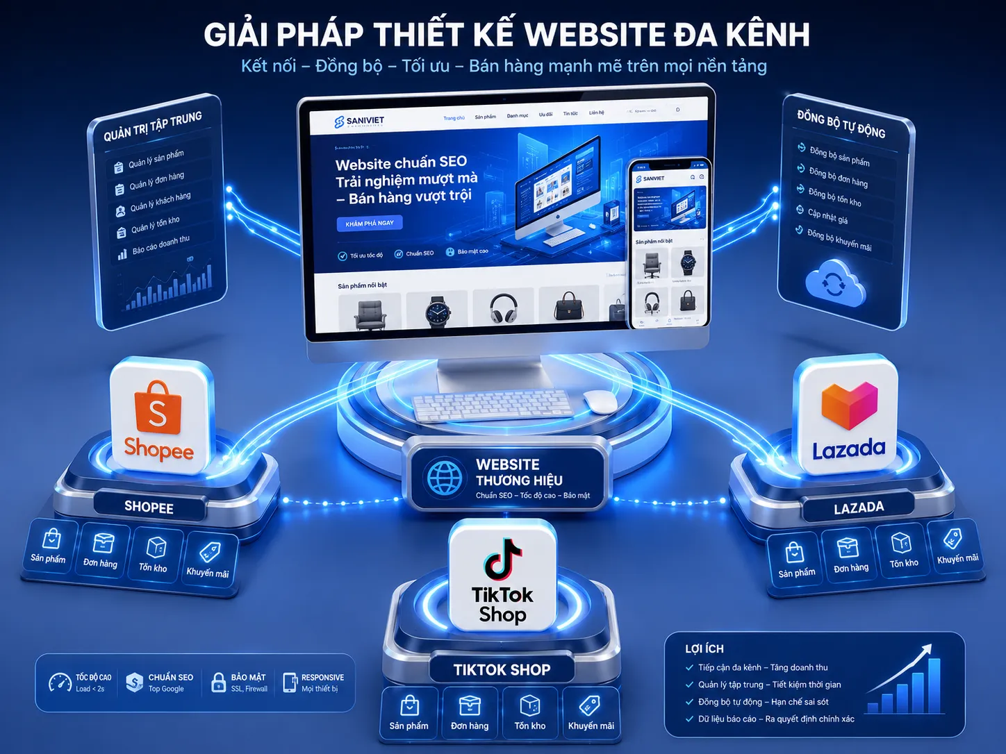 Thiết kế Website Đa kênh, Giải pháp Omnichannel Toàn diện cho Doanh nghiệp