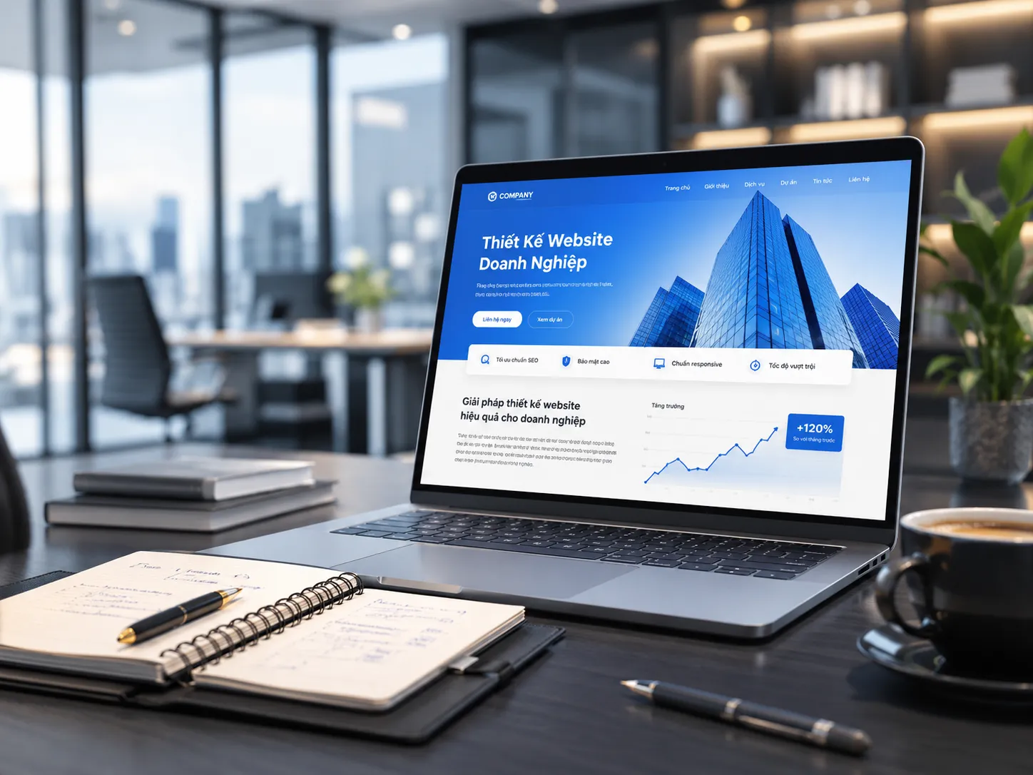 Thiết kế website doanh nghiệp chuyên nghiệp, giải pháp tăng trưởng uy tín