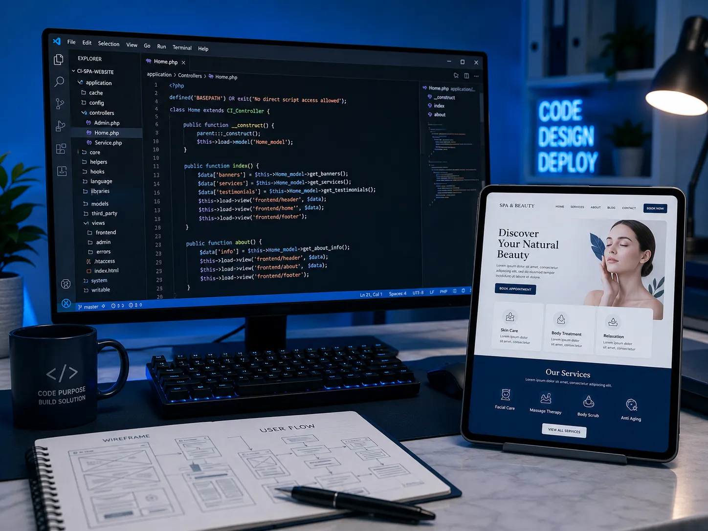 Thiết Kế Website Theo Yêu Cầu, Giải Pháp Web Code Tay Độc Quyền Cho Doanh Nghiệp